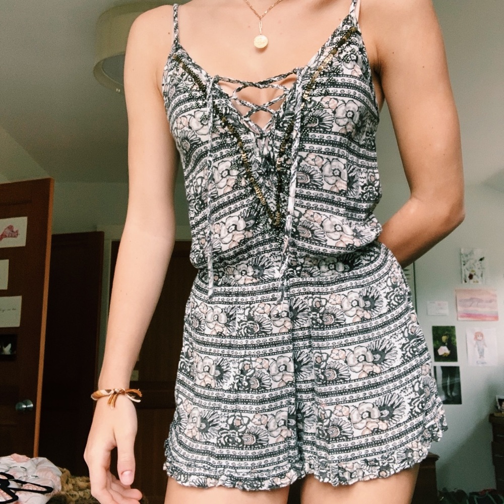 Patterned Romper